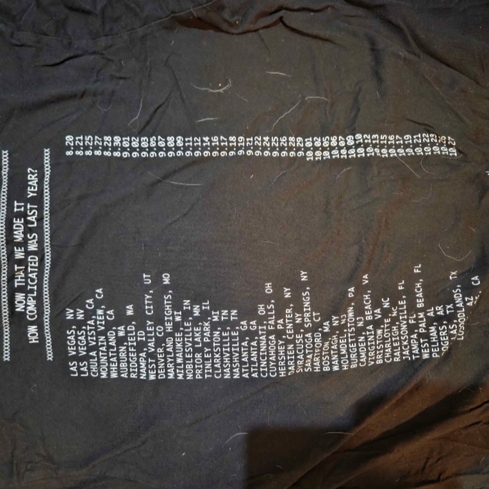 Jonas Brothers Remember This 2020 Black Tour Shirt - Unisex L - Picture 3 of 3